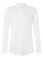 Topman Mens Topman Premium White Pin Collar Long Sleeve Smart Shirt