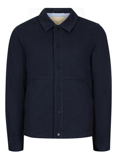 Topman Mens Blue Selected Homme Navy Worker Jacket