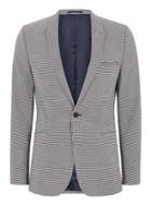 Topman Mens Black And White Houndstooth Ultra Skinny Suit Jacket