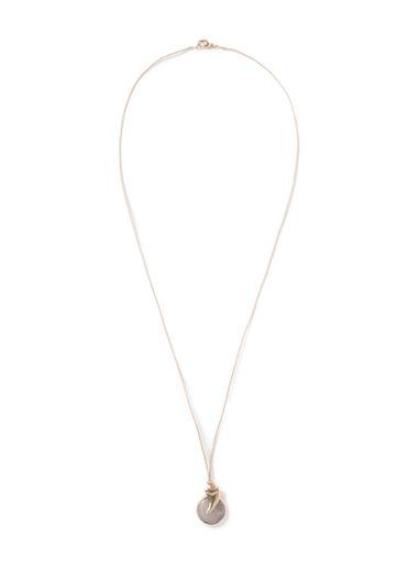 Topman Mens White Tusk Charm Thread Necklace*
