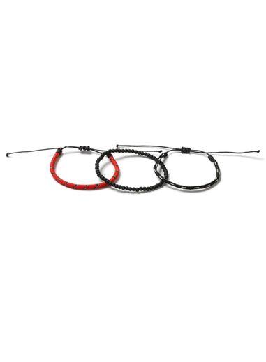 Topman Mens Red Abseil Bracelet 3 Pack*