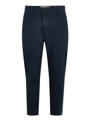 Topman Mens Navy Relaxed Tapered Chinos