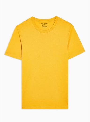 Selected Homme Mens Selected Homme Yellow T-shirt