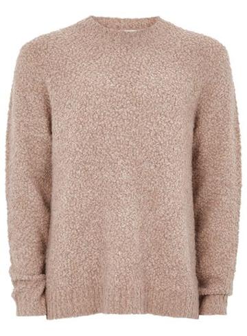 Topman Mens Ltd Pink Boucle Sweater