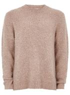 Topman Mens Ltd Pink Boucle Sweater
