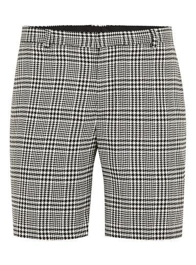Topman Mens Black And White Check Smart Shorts
