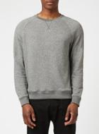 Topman Mens Black Grey Marl Super Soft Sweatshirt
