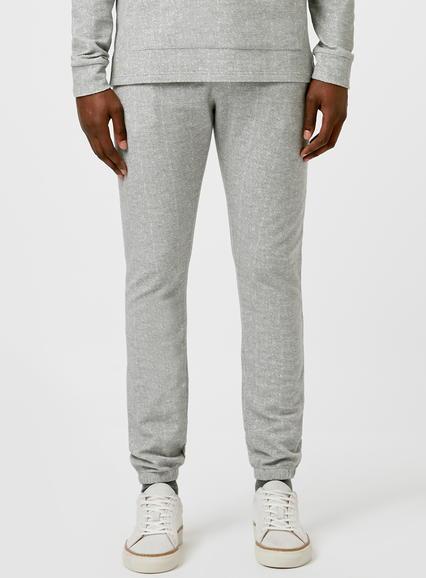 Topman Mens Grey Textured Skinny Joggers