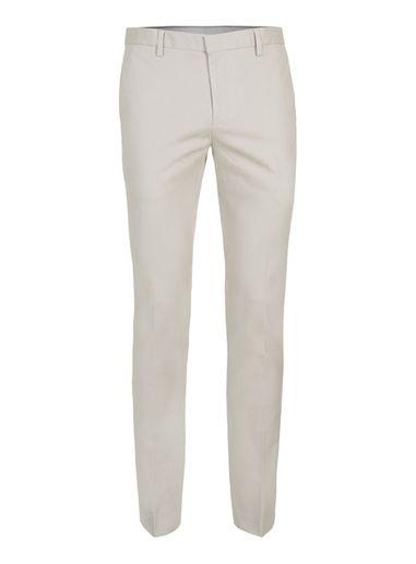 Topman Mens Brown Stone Twill Ultra Skinny Fit Dress Pants