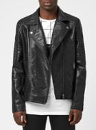 Topman Mens N1sq Black Faux Leather Biker Jacket*