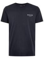 Topman Mens Nicce Navy Split T-shirt