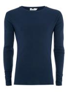 Topman Mens Navy Muscle Fit Ribbed Top