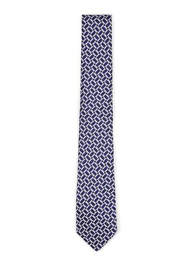 Topman Mens Blue Geometric Tie