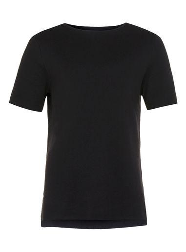 Topman Mens Black Longline Knitted T-shirt