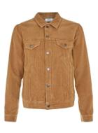 Topman Mens Brown Tobacco Corduroy Jacket