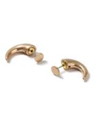 Topman Mens Gold Look Curled Spike Earrings*