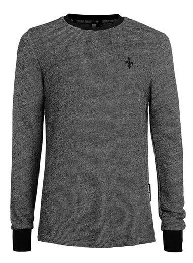 Topman Mens Grey Criminal Damage Gray Sweater*