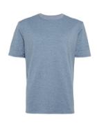 Topman Mens Hymn Blue Jaquard Short Sleeve T-shirt*