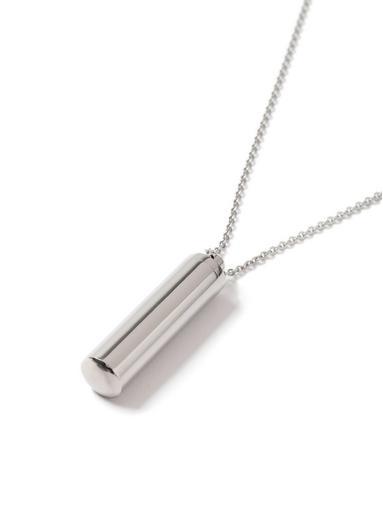 Topman Mens Silver Cylinder Necklace*