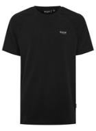 Topman Mens Nicce Black Suedette Raglan T-shirt