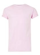 Topman Mens Light Pink Muscle Fit Roller T-shirt