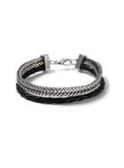 Topman Mens Black Two Row Bracelet*