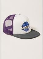 Topman Mens Multi Purple And White Atlanta Trucker Hat