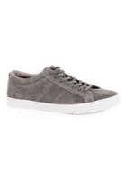 Topman Mens Grey Suede Sneakers