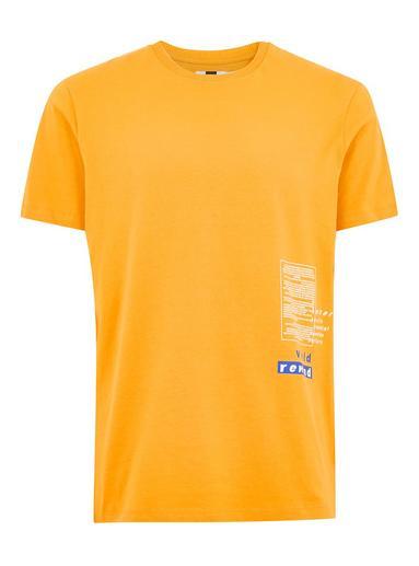 Topman Mens Orange Oversized 'refresh' T-shirt