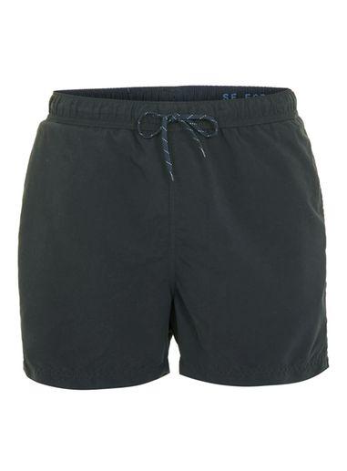 Topman Mens Selected Homme Black Swim Shorts