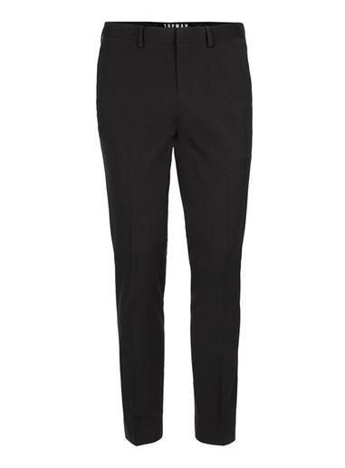 Topman Mens Blue Black Ultra Muscle Fit Suit Pants