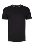 Topman Mens Black Skinny Fit Ringer T-shirt