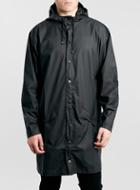 Topman Mens Rains Black Long Waterproof Jacket