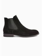 Selected Homme Mens Selected Homme Black Suede Louis Suede Chelsea Boots