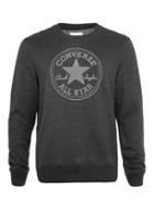 Topman Mens Black Converse Dark Grey Marl Sweatshirt