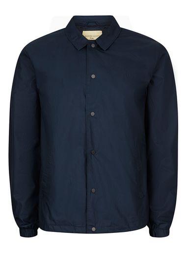 Topman Mens Selected Homme Dark Blue Coach Jacket