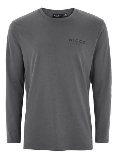 Nicce Mens Grey Nicce Gray Slim Top