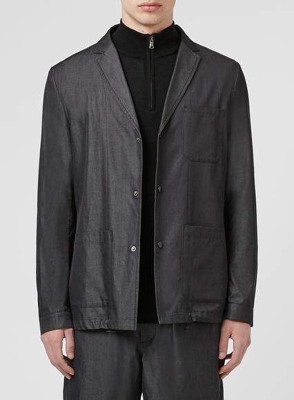 Topman Mens Grey Street Tailor Charcoal Relaxed Fit Blazer