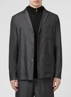 Topman Mens Grey Street Tailor Charcoal Relaxed Fit Blazer