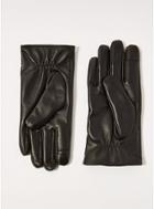 Topman Mens Black Leather Gloves And Box