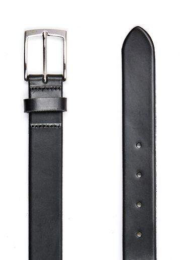 Topman Mens Premium Leather Formal Black Belt