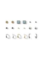 Topman Mens Grey Hoop And Stud Earrings Pack*