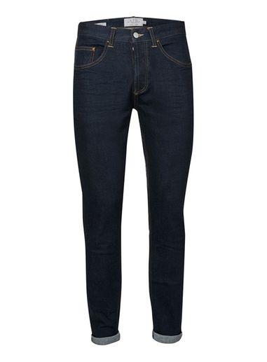 Topman Mens Ltd Raw Blue Selvedge Skinny Fit Jeans