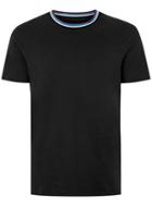 Topman Mens Black Tipped Ringer T-shirt