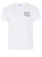 Topman Mens Blue Rinse Vintage's White 'say Yes' T-shirt*