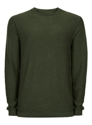 Topman Mens Green Selected Homme Kennet Jumper