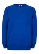 Topman Mens Blue Fleece Sweater