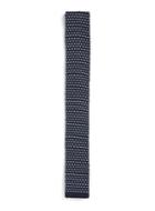 Topman Mens Blue Navy And White Knitted Tie