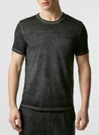 Topman Mens Black And Grey Muscle T-shirt