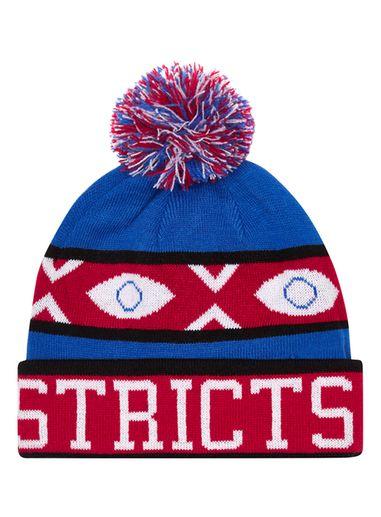 Topman Mens Multi Five Districts Bobble Beanie